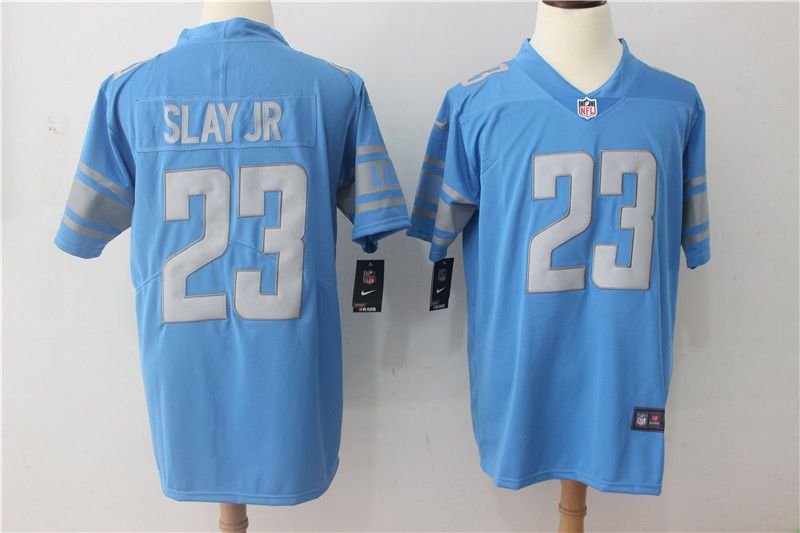 Men Detroit Lions #23 Slay jr Blue Vapor Untouchable New Nike Limited Player NFL Jerseys->detroit lions->NFL Jersey